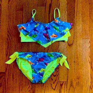 JUSTICE Colorful Fish Bikini NWOT